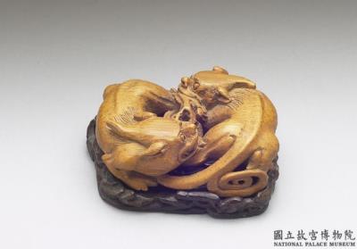 图片[2]-Bamboo paired beasts, Qing dynasty (1644-1911)-China Archive